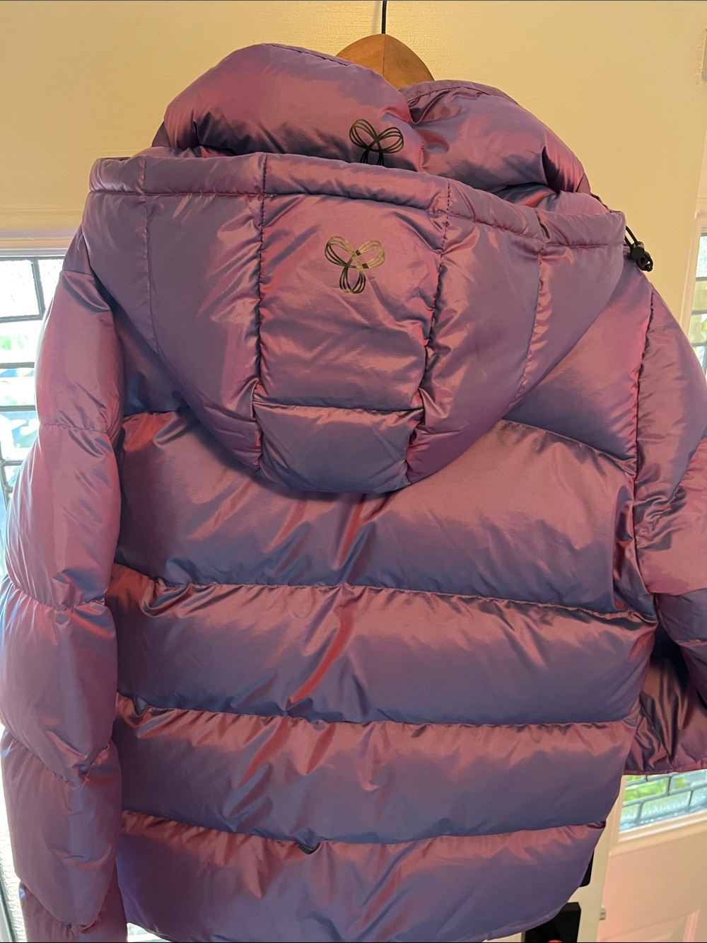 TNA Women's Hooded Puffer Jacket - Deep Purple - Picture 4 of 4